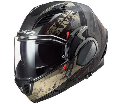 LS2 Helmets Valiant Ii Gripper Matt Antique Gold - FF900