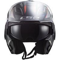 LS2 FF900 Valiant Ii Hub Gloss Black Chrome Helmet - Riders Junction