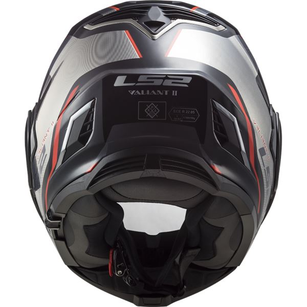 LS2 FF900 Valiant Ii Hub Gloss Black Chrome Helmet - Riders Junction