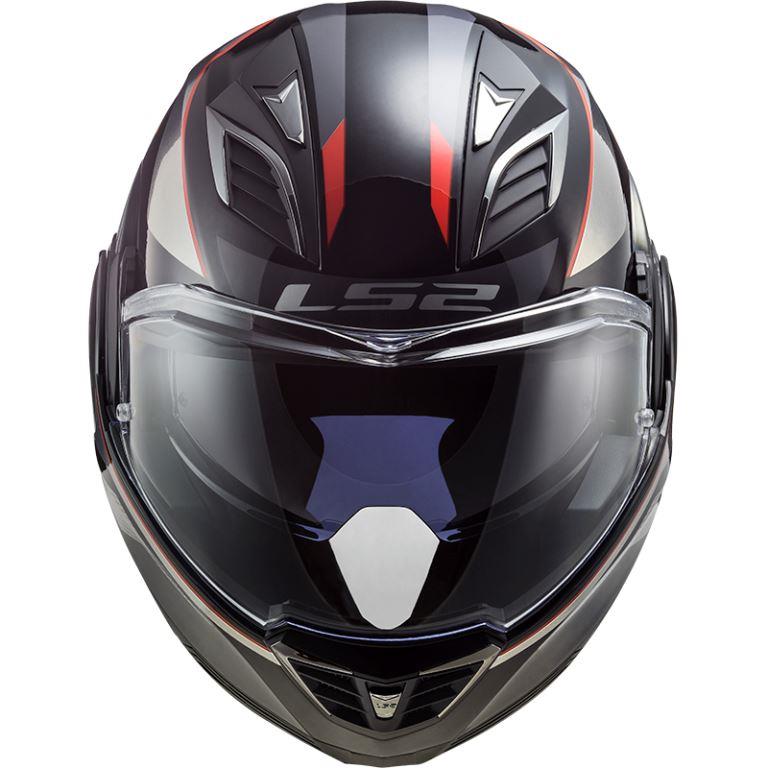 LS2 FF900 Valiant Ii Hub Gloss Black Chrome Helmet - Riders Junction