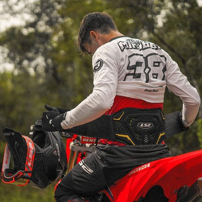 LS2 Koku Kidney Belt Black Hi-vi Yellow