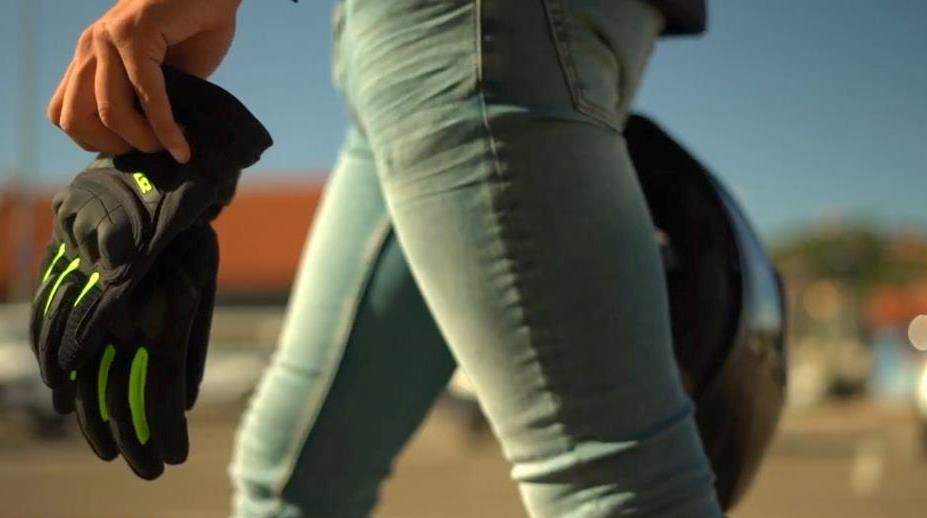 LS2 Kubra Man Gloves Anthracite Hiv Yellow