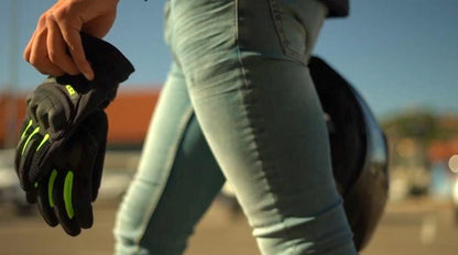 LS2 Kubra Man Gloves Anthracite Hiv Yellow