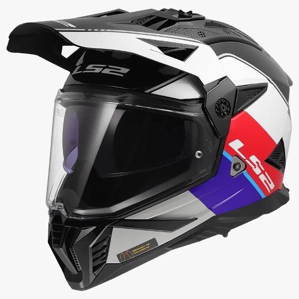 LS2 MX436 Pioneer II Rally Gloss Red White Blue-Helmet