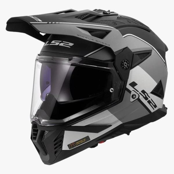 LS2 MX436 Pioneer II Rally Matt Gray Black-06 - Helmet
