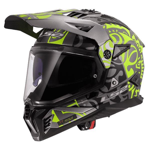 LS2 MX436 Pioneer II Rangi H-vis Yellow-06 - Helmet