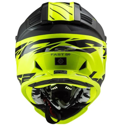LS2 MX437 Fast Evo Roar Matt-gloss Black Hi-vis Yellow - Helmet
