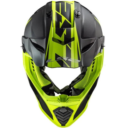 LS2 MX437 Fast Evo Roar Matt-gloss Black Hi-vis Yellow - Helmet