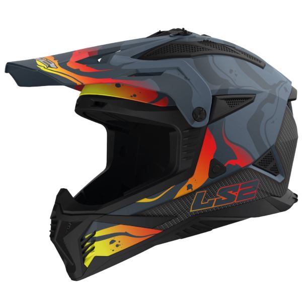 LS2 MX437 Fast Ii Wash Gloss Dark Grey-06 - Buy Now At Riders Junction