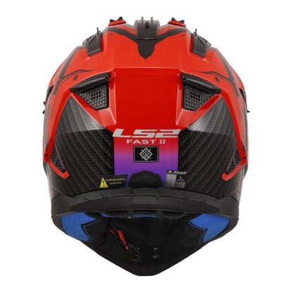 LS2 MX437 Fast Ii Wash Red-06 - Helmet - Riders Junction