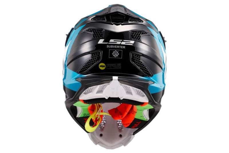 LS2 MX470 Subverter Max Matt Black Turqupsie-Helmet