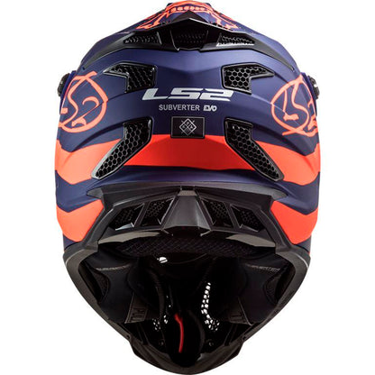 LS2 MX700 Subverter Evo Cargo Matt Blue Fluo Orange - Helmet - Riders Junction