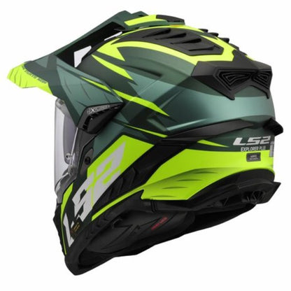 LS2 MX701 Explorer Spire Green H-vis Yellow-06 - Riders Junction