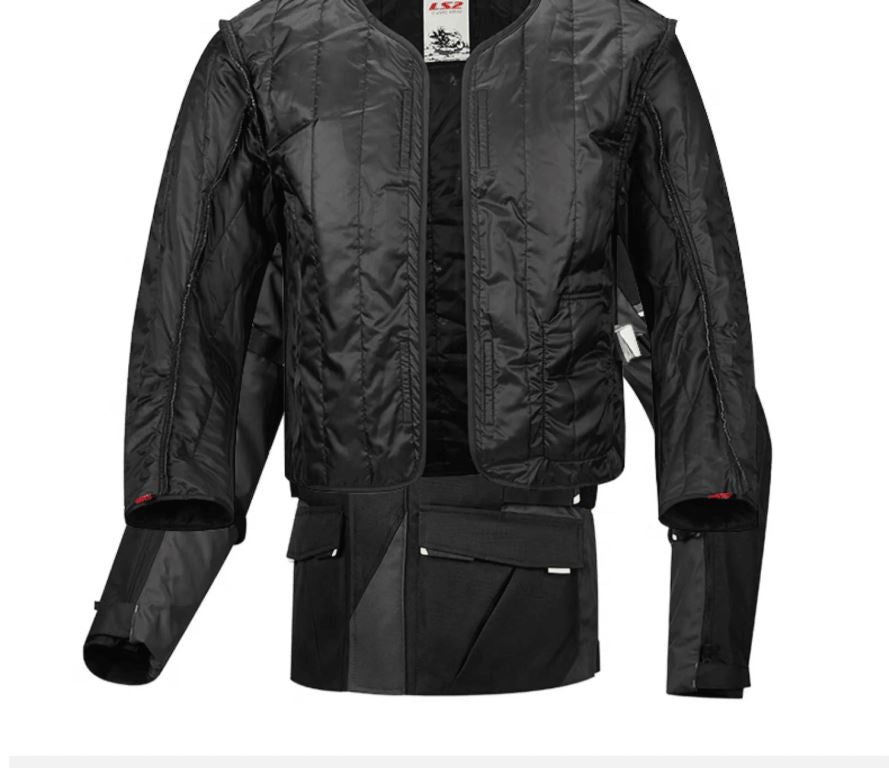 LS2 Narvik Riding Jacket Black Grey Yellow