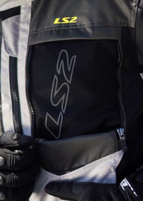 LS2 Norway Riding Jacket - Black Grey Yellow