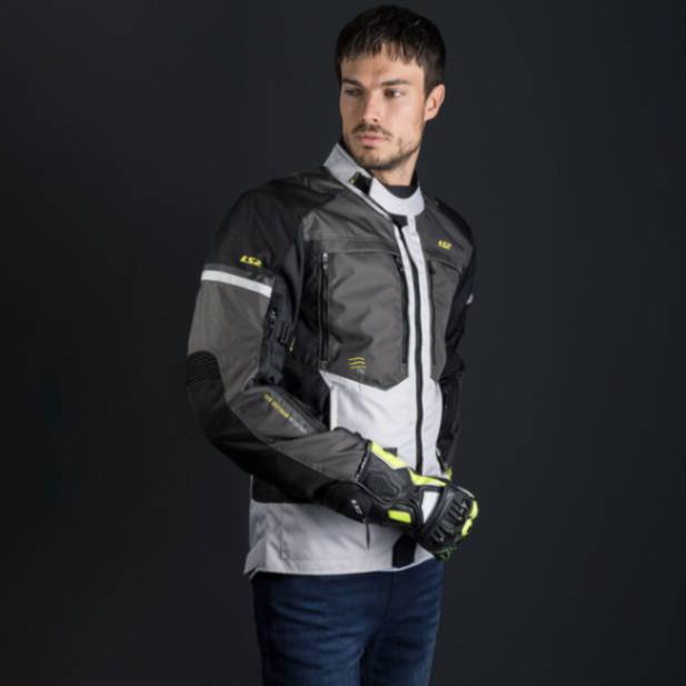 LS2 Norway Riding Jacket - Black Grey Yellow