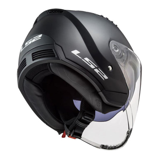 LS2 OF600 Copter Matt  Black Helmet - Riders Junction