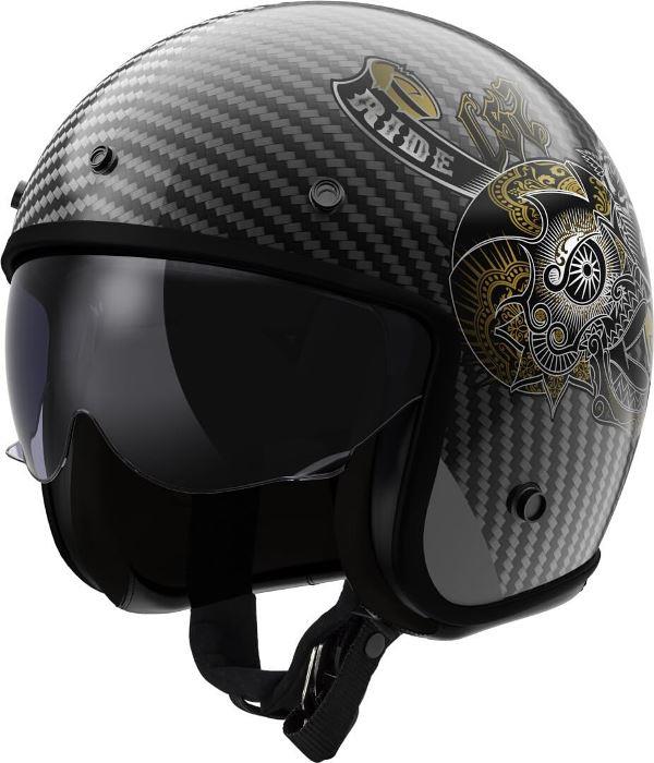 LS2 OF601 Bob II Carbon Custom 06 Jet Helmet