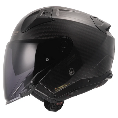 LS2 OF603 Infinity II Glossy Carbon Jet Helmet