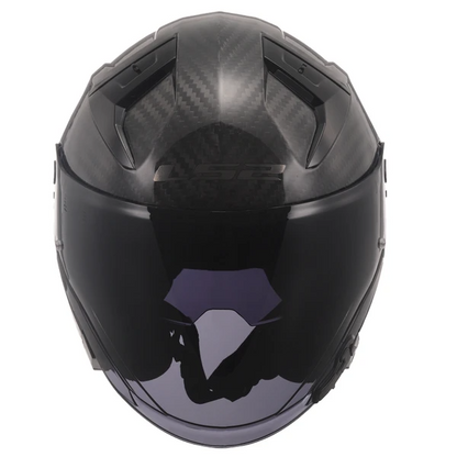 LS2 OF603 Infinity II Glossy Carbon Jet Helmet