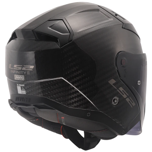 LS2 OF603 Infinity II Glossy Carbon Jet Helmet