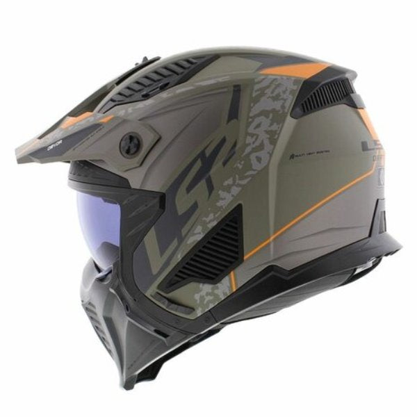 LS2 OF606 Drifter Devor Matt Sand-Helmet