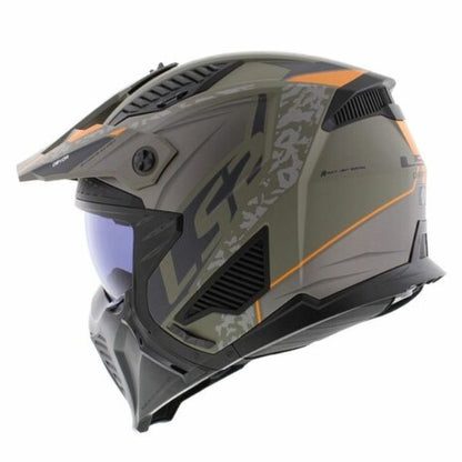 LS2 OF606 Drifter Devor Matt Sand-Helmet