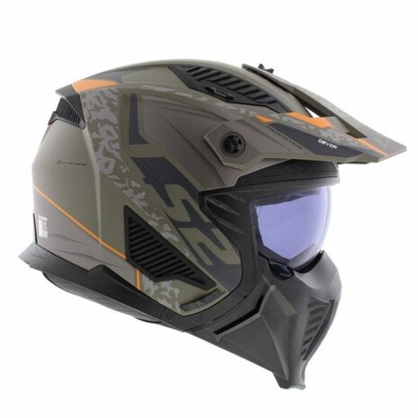 LS2 OF606 Drifter Devor Matt Sand-Helmet