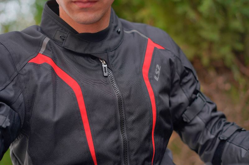 LS2 SEPANG Riding Jacket (Black Grey-Red)