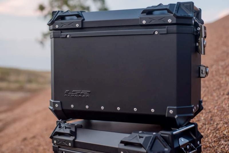 LS2 Side Case Black 38L + Pipe Case Black 32L