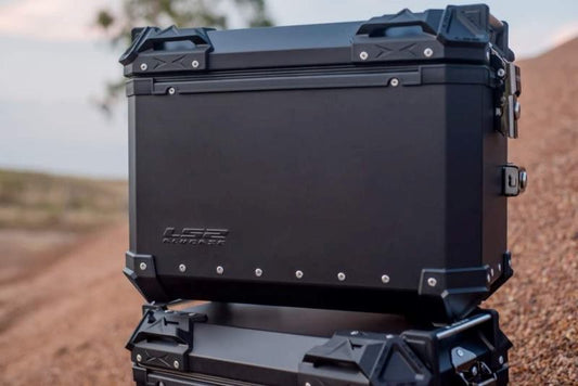 LS2 Side Case Black 38L + Pipe Case Black 32L