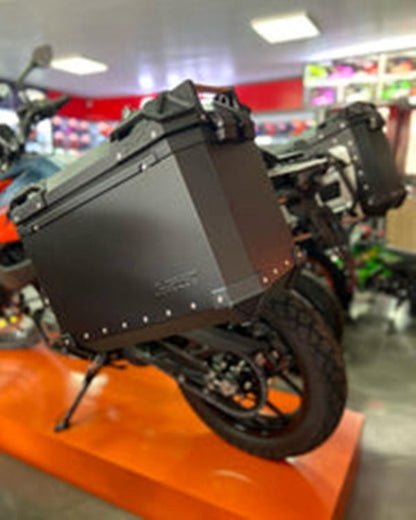 LS2 Side Case Black 38L + Pipe Case Black 32L