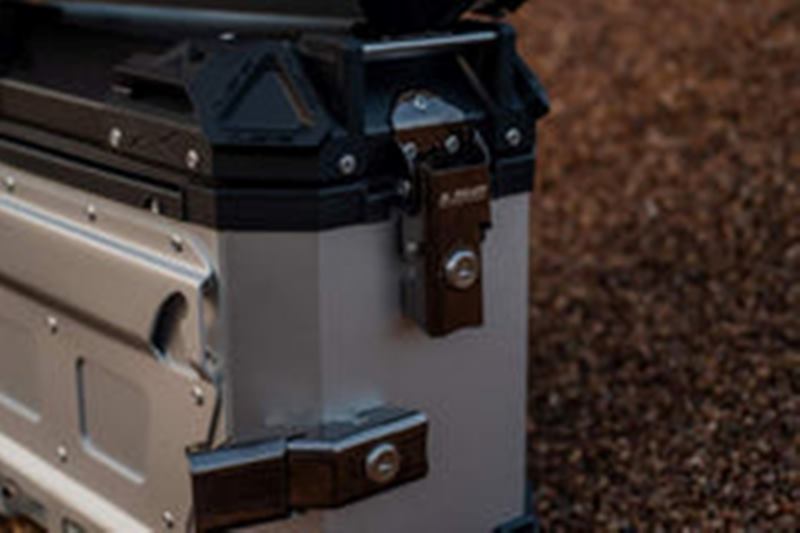 LS2 Side case Silver 38L + Pipe Case Silver 32L