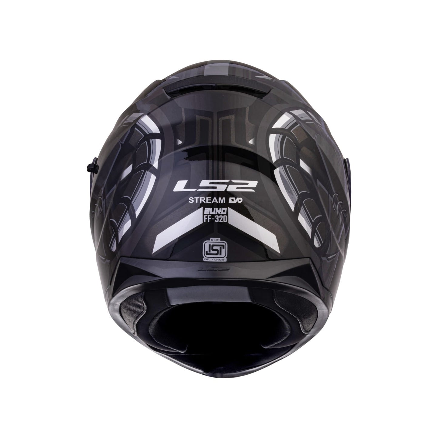 LS2 Stream Evo 2XL Helmet Zuko Black Grey with Pinlock-FF320