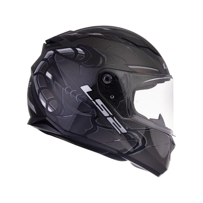 LS2 Stream Evo 2XL Helmet Zuko Black Grey with Pinlock-FF320