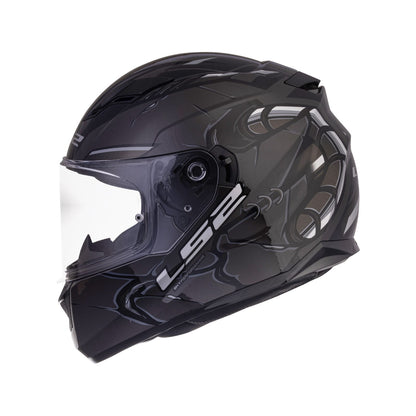 LS2 Stream Evo 2XL Helmet Zuko Black Grey with Pinlock-FF320