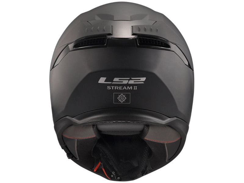 LS2 Stream II Solid Matt Black Helmet (D-Ring)