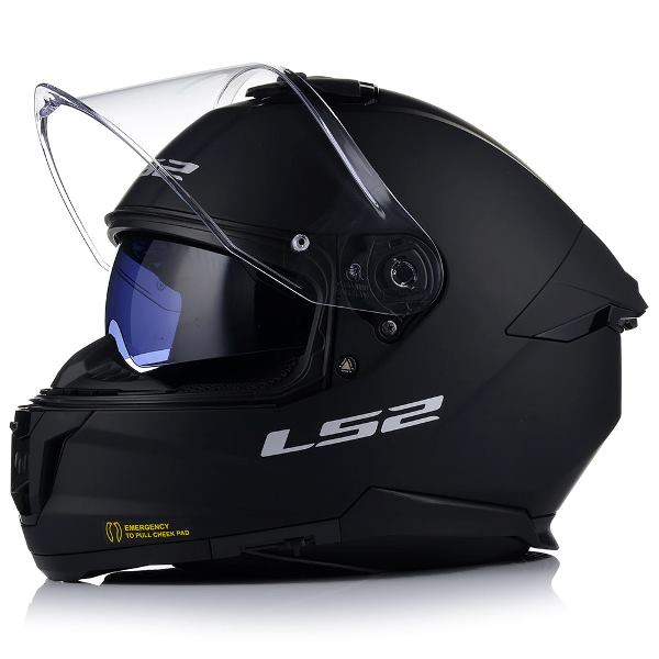 LS2 Stream II Solid Matt Black Helmet (D-Ring)