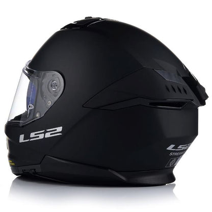 LS2 Stream II Solid Matt Black Helmet (D-Ring)