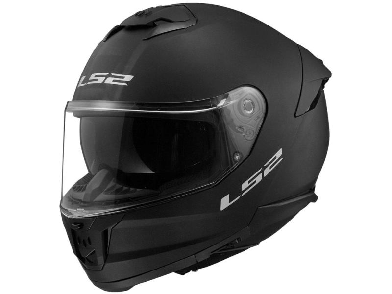 LS2 Stream II Solid Matt Black Helmet (D-Ring)