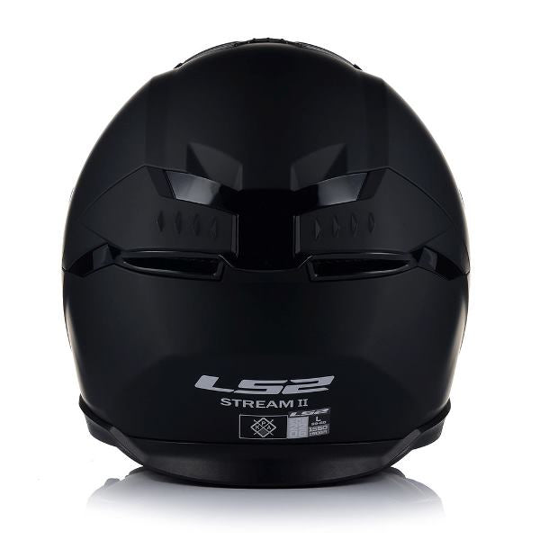 LS2 Stream II Solid Matt Black Helmet (D-Ring)