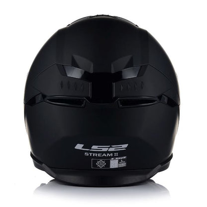 LS2 Stream II Solid Matt Black Helmet (D-Ring)