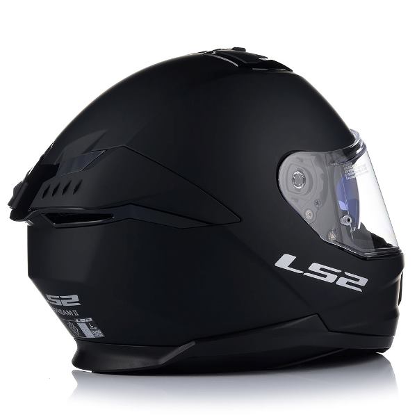 LS2 Stream II Solid Matt Black Helmet (D-Ring)