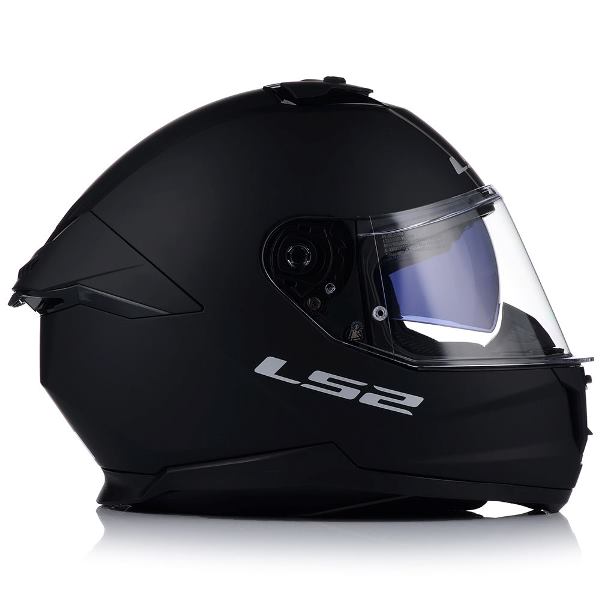 LS2 Stream II Solid Matt Black Helmet (D-Ring)