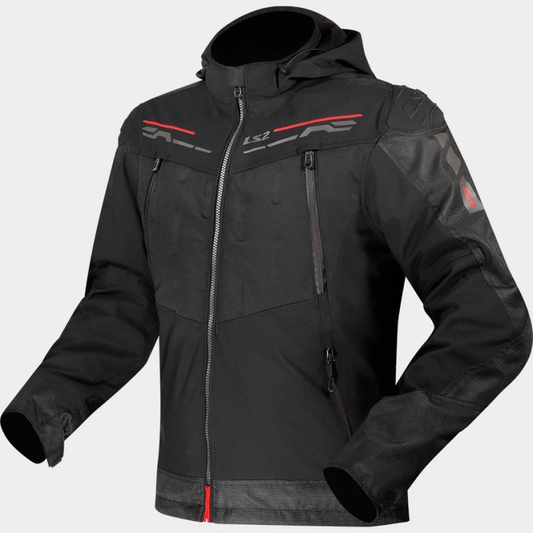 LS2 Zirconium Jacket Black Red