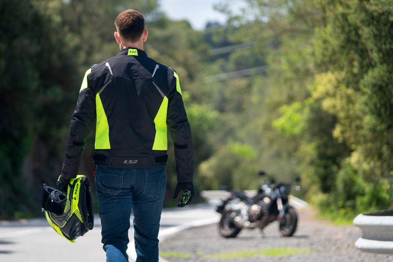 LS2 Zoom Man Jacket Black Red