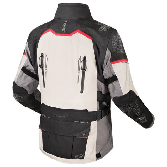 LS2 Apollo Riding Jacket Grey Black Red