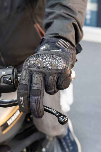 LS2 Atom Man Riding Gloves Black