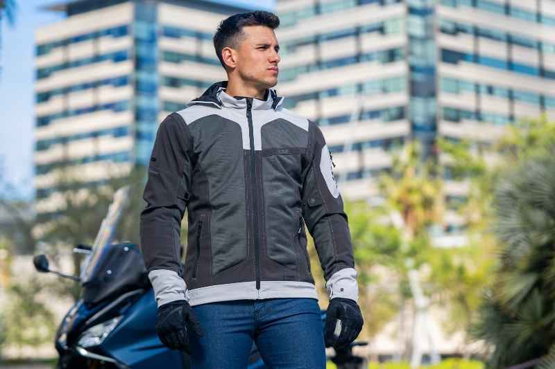 LS2 Bolton Air Man Green Grey Jacket