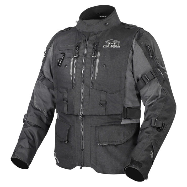 LS2 Breakout Man Jacket Black Smoke (CE Class AA Certified)